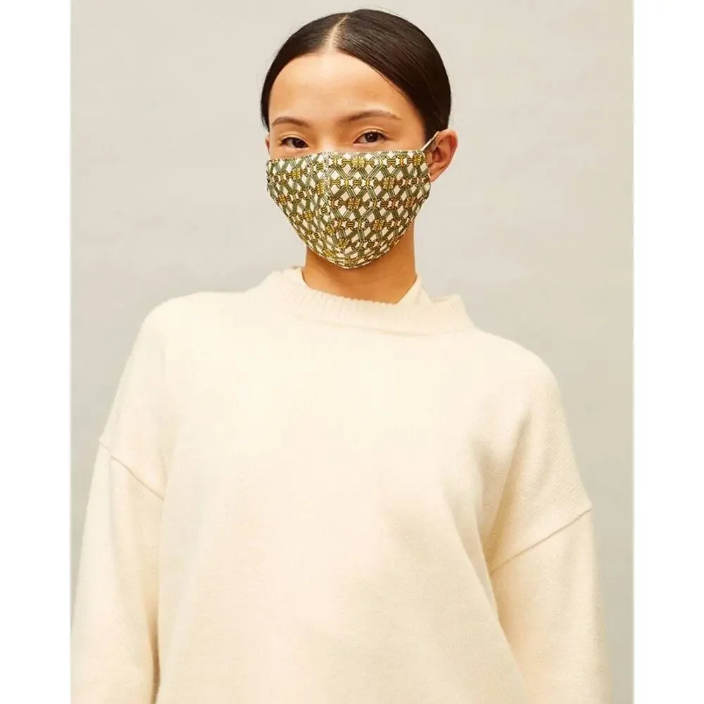 Tory Burch Piper Print Face Mask